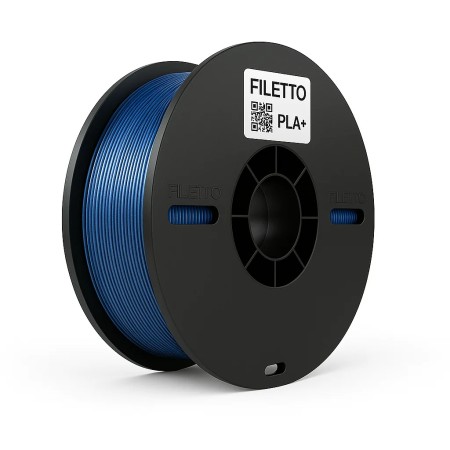 Filetto PLA+ Metalik Mavi 3D Filament – 1.75mm – 1KG – AMS Uyumlu