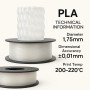 Filetto PLA+ Natural 3D Filament – 1.75mm – 1KG – AMS Uyumlu