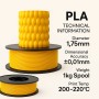 Filetto PLA+ Sarı 3D Filament – 1.75mm – 1KG – AMS Uyumlu