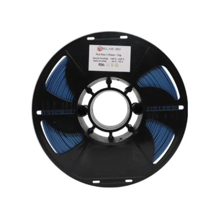 Elas 1.75mm Sedefli Mavi PLA Plus Filament 1kg