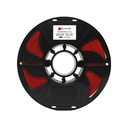 Elas 1.75mm Kırmızı PLA Plus Filament 1KG