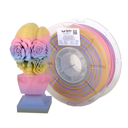 Apex3D Gökkuşağı PLA+ Filament - Mercan Diyarı, 1kg, 1.75mm