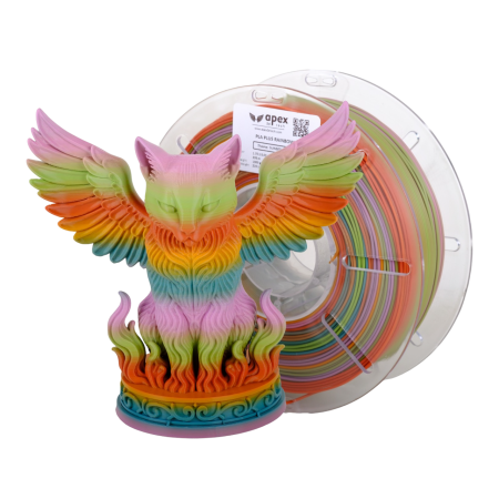 Apex3D Gökkuşağı PLA+ Filament - Günbatımı Vahası, 1kg, 1.75mm