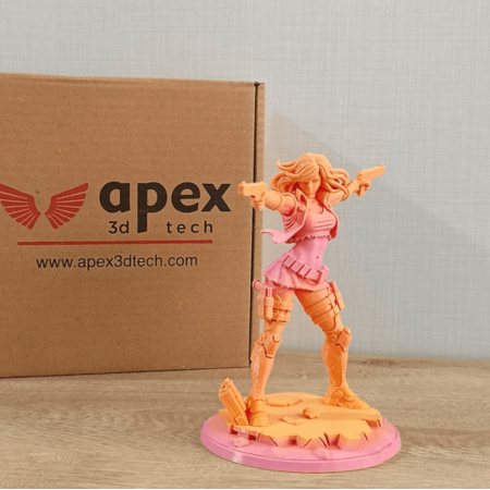 Apex3D Gradyant PLA+ Filament - Şeftali Ateşi, 1kg, 1.75mm