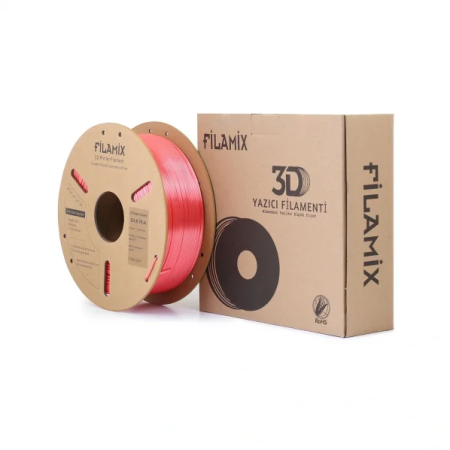 Filamix Silk PLA Filament Coral Pink 1.75mm 1Kg