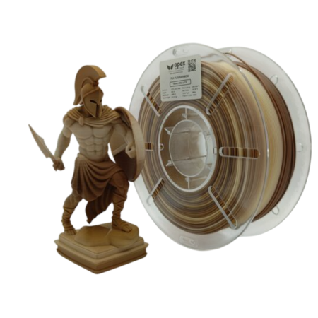 Apex3D Gökkuşağı PLA+ Filament - Apex Latte, 1kg, 1.75mm