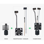 Bambu Lab P1 Serisi 0.4mm Hotend Seti - Sertleştirilmiş Çelik - FAH001-P
