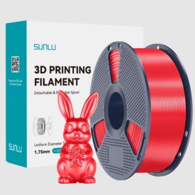 SUNLU Silk PLA+ Filament Red