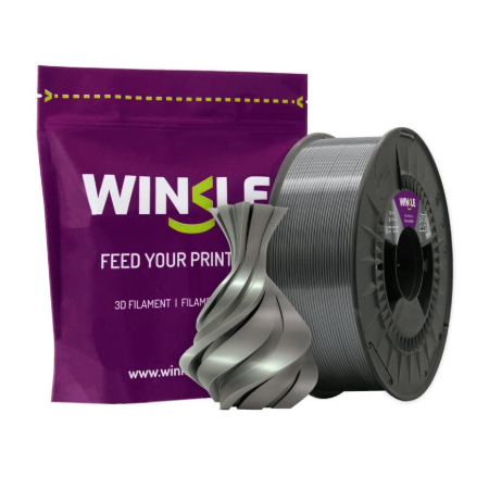 WINKLE PLA SILK FILAMENT Mercury Silver