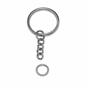 Çelik Basic Zincirli Anahtarlık Halkalı 1000 Adet 2.5 cm