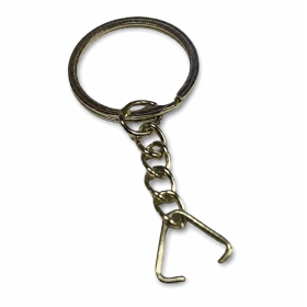 Çelik Premium Zincirli Anahtarlık Üçgenli 1000'li 2.5 cm