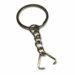 Çelik Premium Zincirli Anahtarlık Üçgenli 1000'li 2.5 cm