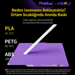 Phaetus P2S/X2D POPWEB Cool Plate 256×256 mm - Bambu Lab Baskı Tablası