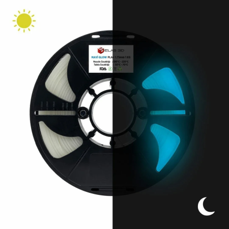 ELAS Mavi GLOW PLA+ Filament