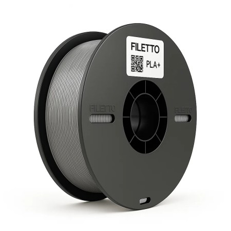 Filetto PLA+ Gümüş Gri 3D Filament – 1.75mm – 1KG – AMS Uyumlu